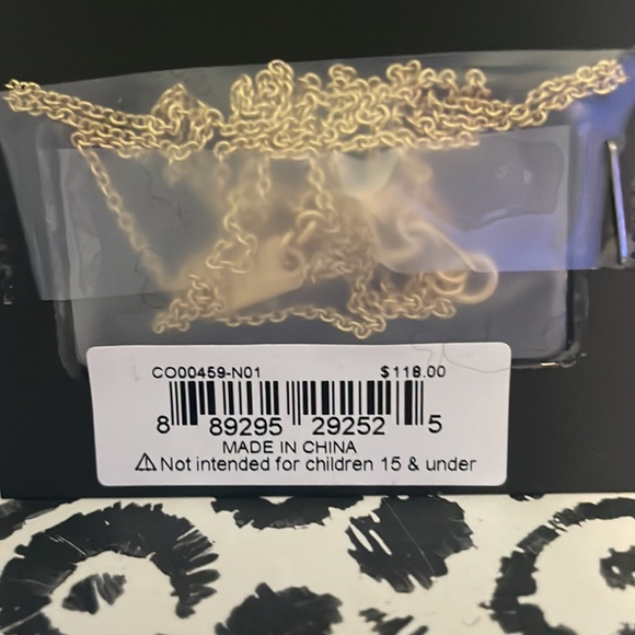 Coach gold double strand horse and carriage necklace. - Picture 3 of 3